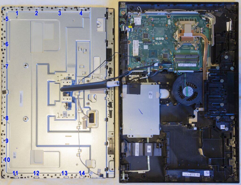 Как разобрать моноблок Lenovo ideacentre All-In-One 520 и не сломать матрицу LCD